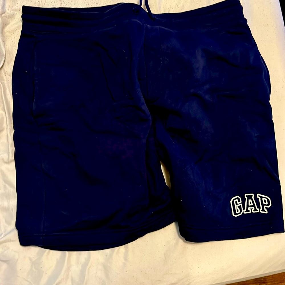 The color of the shorts is dark blue